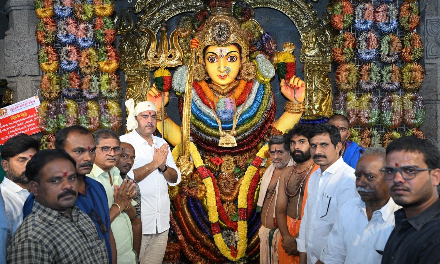 నూకాంబిక అమ్మవారిని దర్శించుకున్న బొబ్బిలి ఎమ్మెల్యే